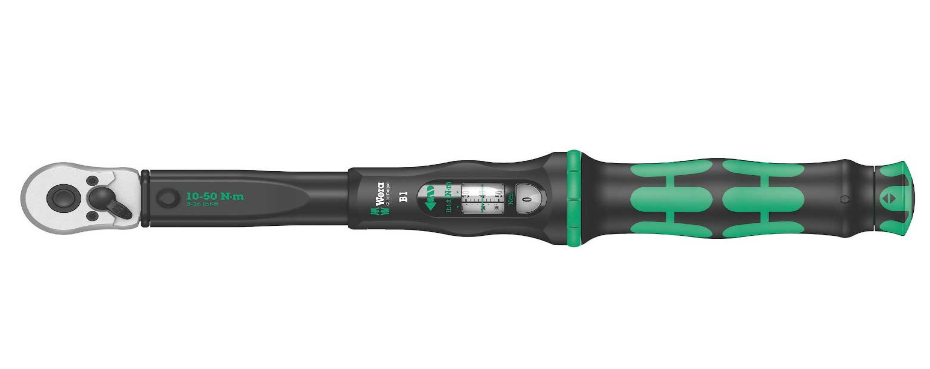 product Proto® JH5-150FPS Pre-Set Tang Interchangeable Head Torque Wrench Assembly, H5 Drive, 45 to 150 ft-lb, 1 ft-lb, 19-1/4 in OAL