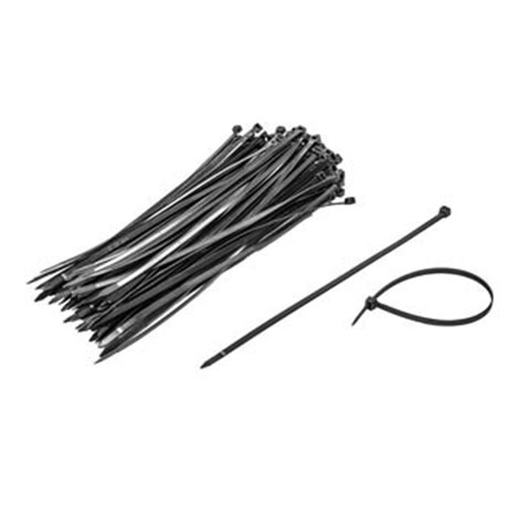 product MT11500, Cable Tie, 11 Inch UV Black50 LB Tensile, 100 Per Bag