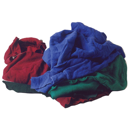 product Wise Supply WS-WR15324 Reclaimed Mixed Sweatshirt Rag from new or reclaimed cotton fleece sweatshirts, 23 LB Bag