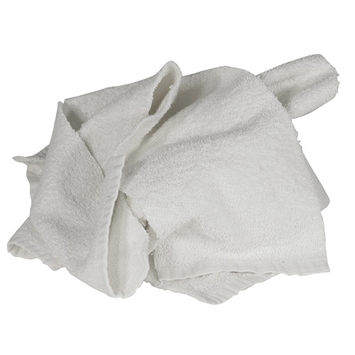 product Wise Supply WS-WR15300 Reclaimed White T-Shirt Rag, 8 LB Box