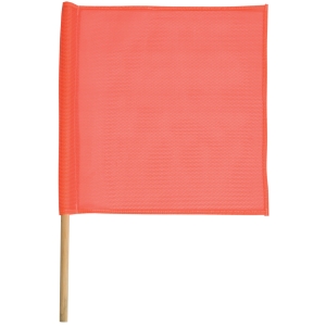 product NMC™ PF2R Pennant Flag, High Visibility, 9 in WD X 12 in HT X 100 ft OAL, Red, Polyethylene